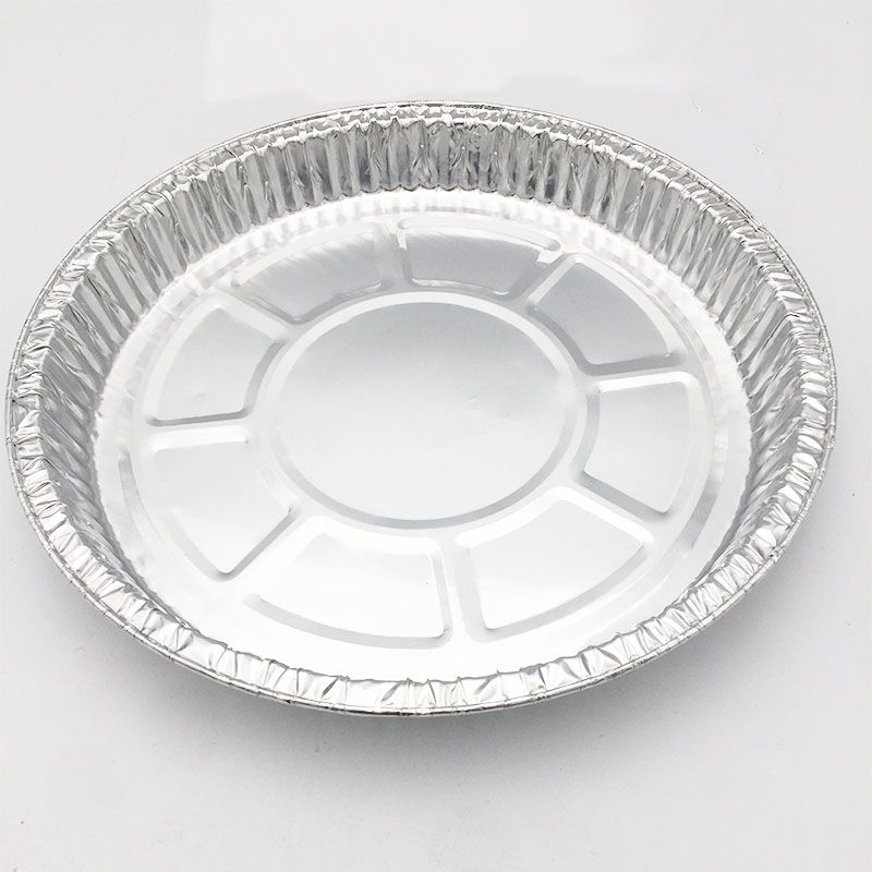 Plato de pizza de aluminio desechable